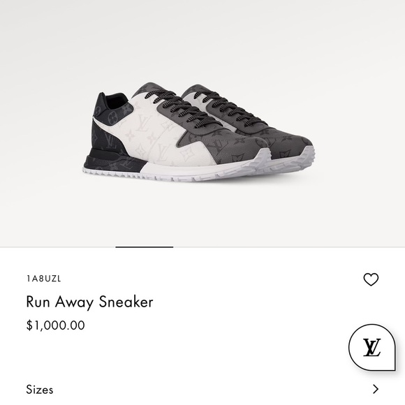 Biolor Run Away sneaker combines 3 variations on Louis Vuitton signature canvas. - Picture 5 of 15